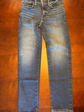 American Eagle Outfitters Slim Straight Men's Jeans in Blue Wash